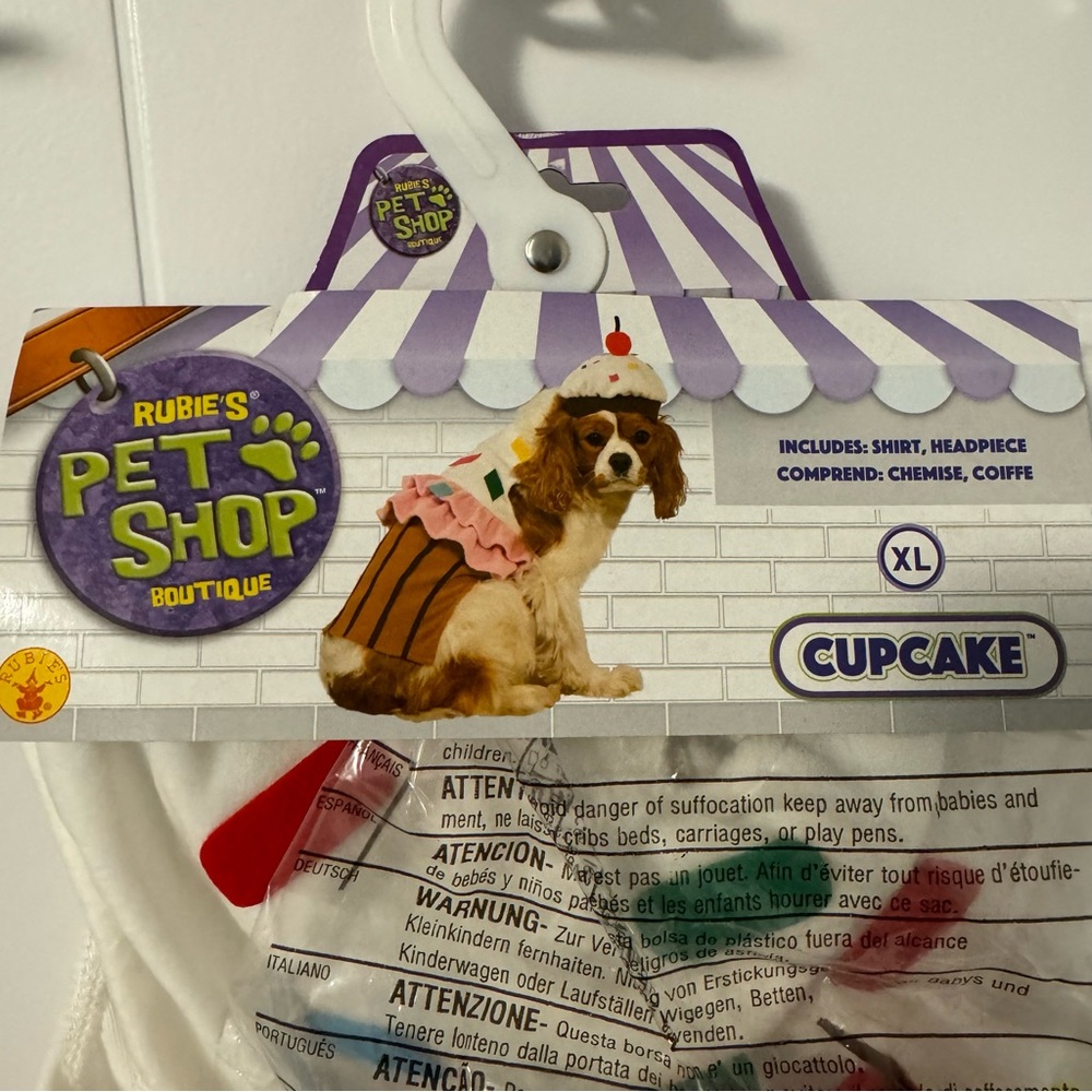 Brand new 2 piece cupcake dog Halloween costume